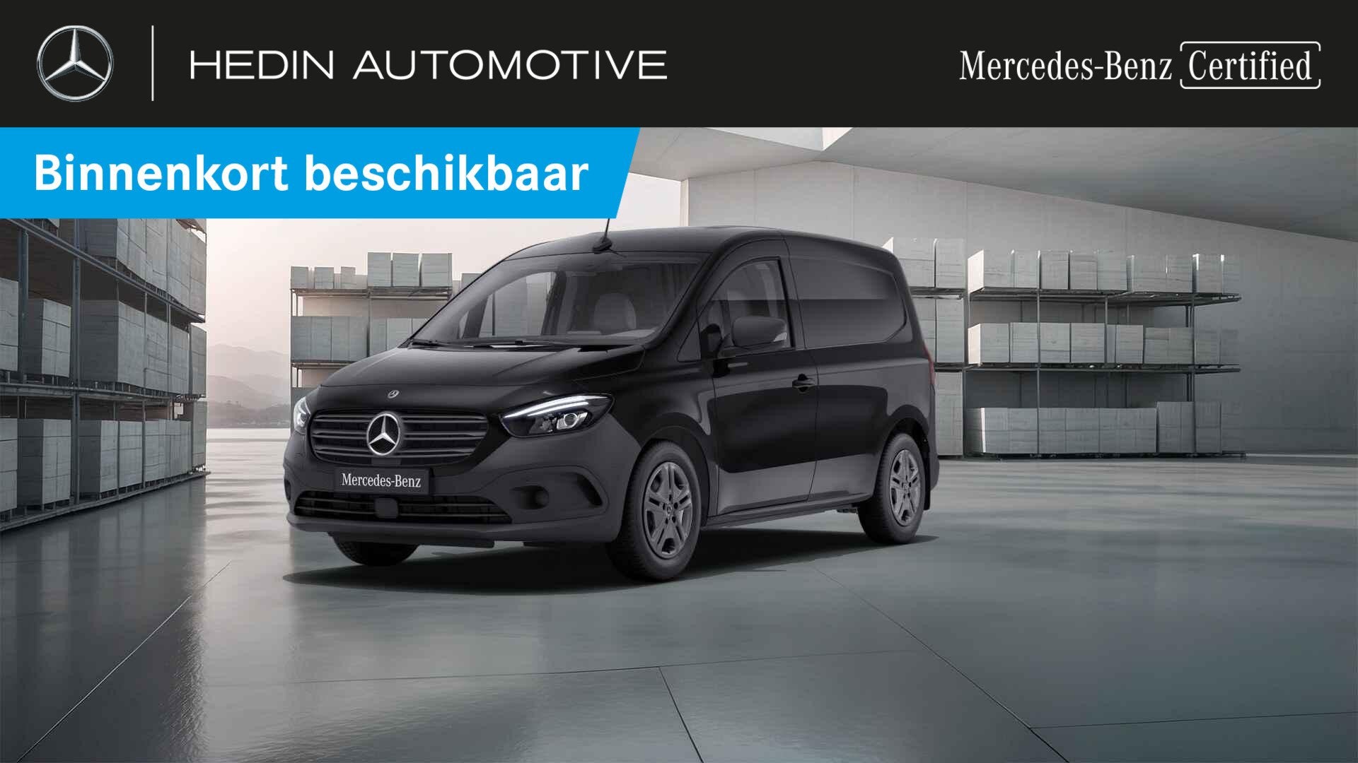 Mercedes-Benz Citan 112 CDI L1 Pro Trekhaak | Smartphone Int, Auto's, Zwart, 4 cilinders, 116 pk, Zwart