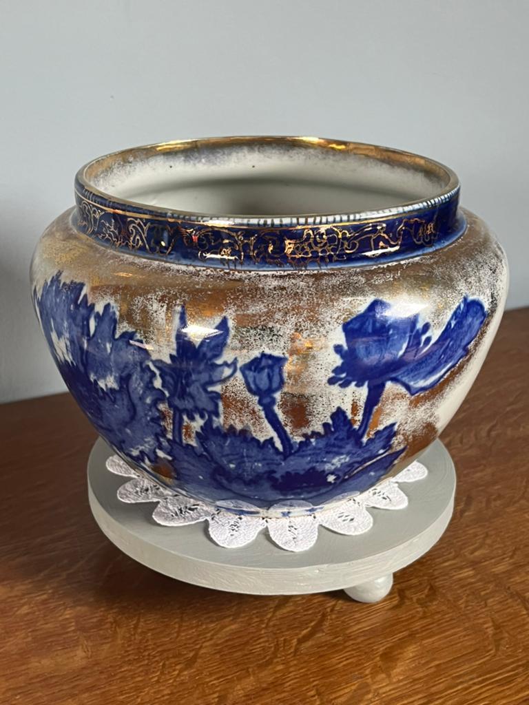 Vintage Art Deco Faience Jardinière, Ophalen of Verzenden