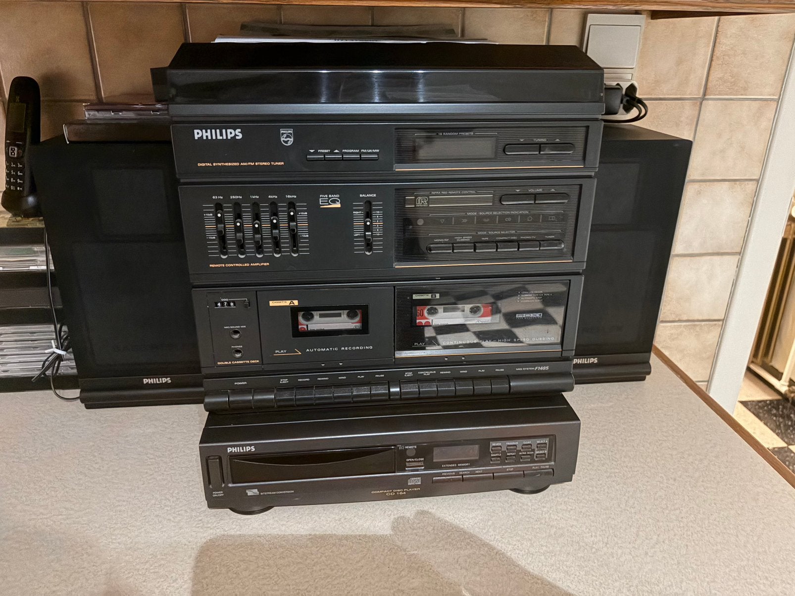 Hifi toren: cd, casette, radio en platenspeler, Audio, Tv en Foto, Ophalen, Gebruikt, Radio