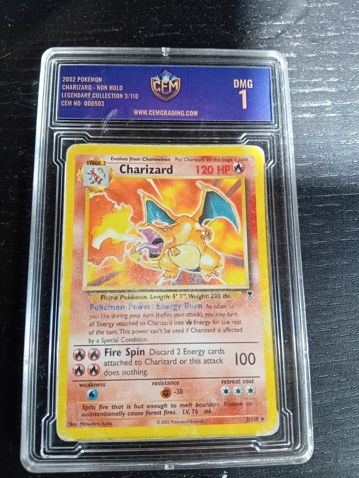 charizard legendary collection grade1, Enlèvement ou Envoi, Utilisé, Cartes en vrac, Foil