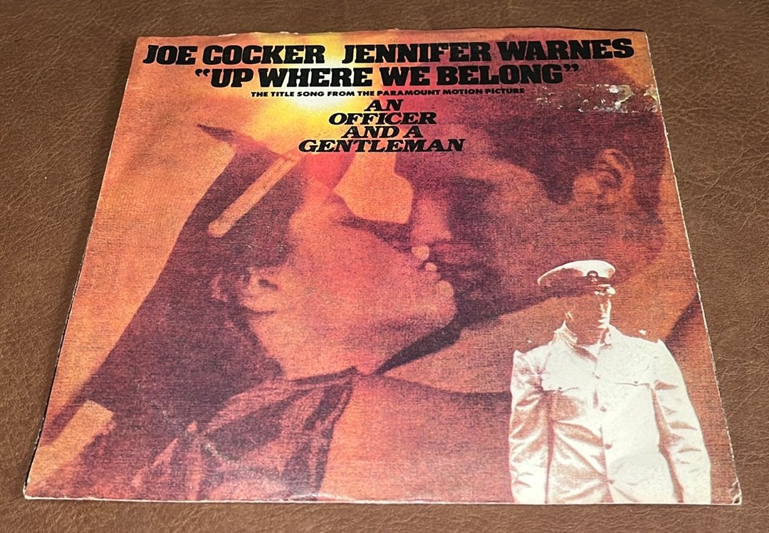 Joe Cocker And Jennifer Warnes ‎– Up Where We Belong - 7” vi, Enlèvement ou Envoi, Utilisé