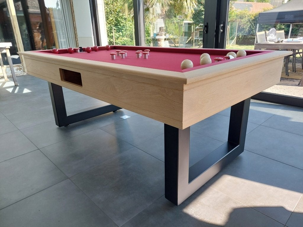 Billard golf Block Steel — chêne et pieds acier | ’t Clubke, Enlèvement, Neuf, Table de billard