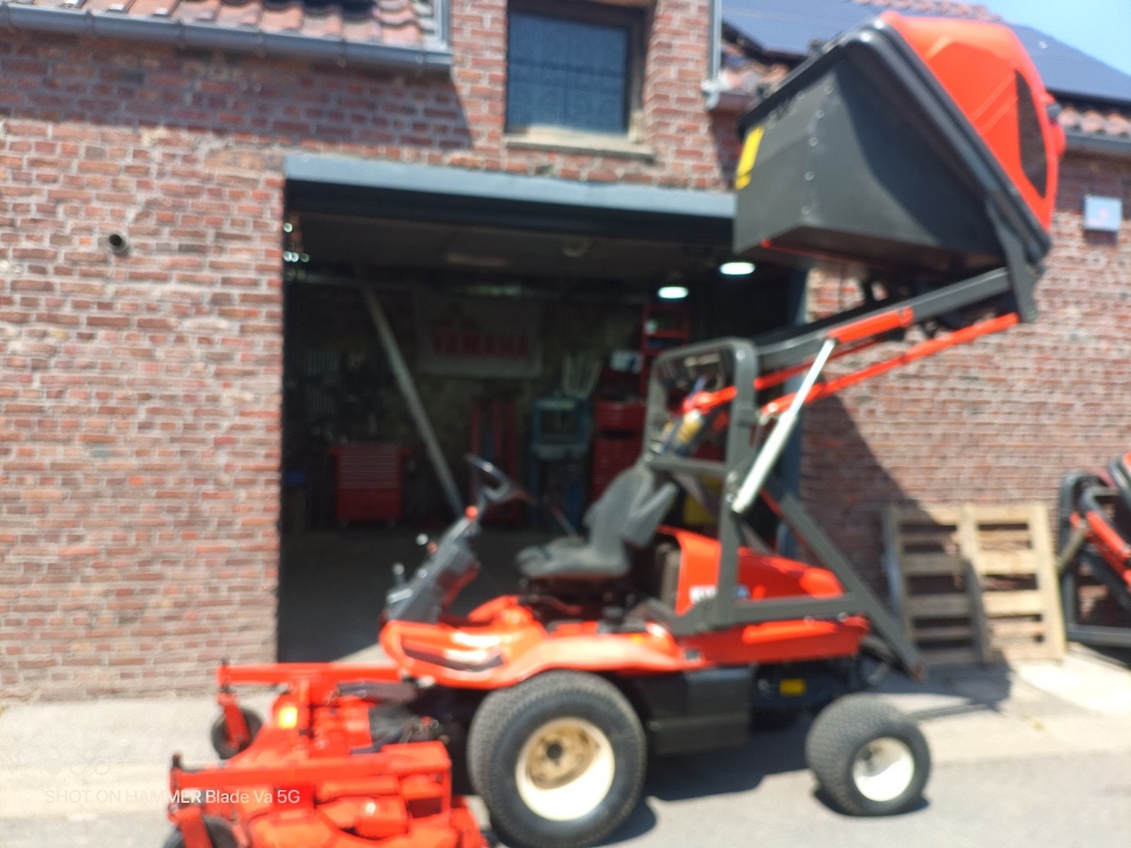 Tondeuse autoportée Kubota F 3060, Enlèvement