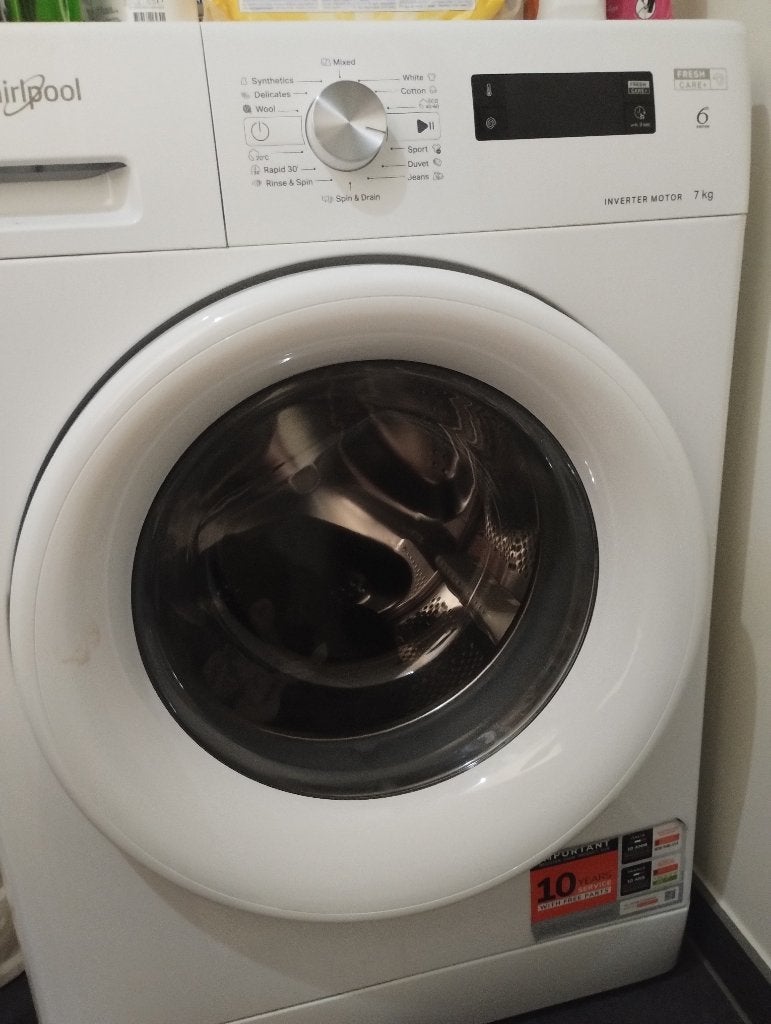 Wasmachine Whirpool, Ophalen, 6 tot 8 kg, Zo goed als nieuw, Voorlader