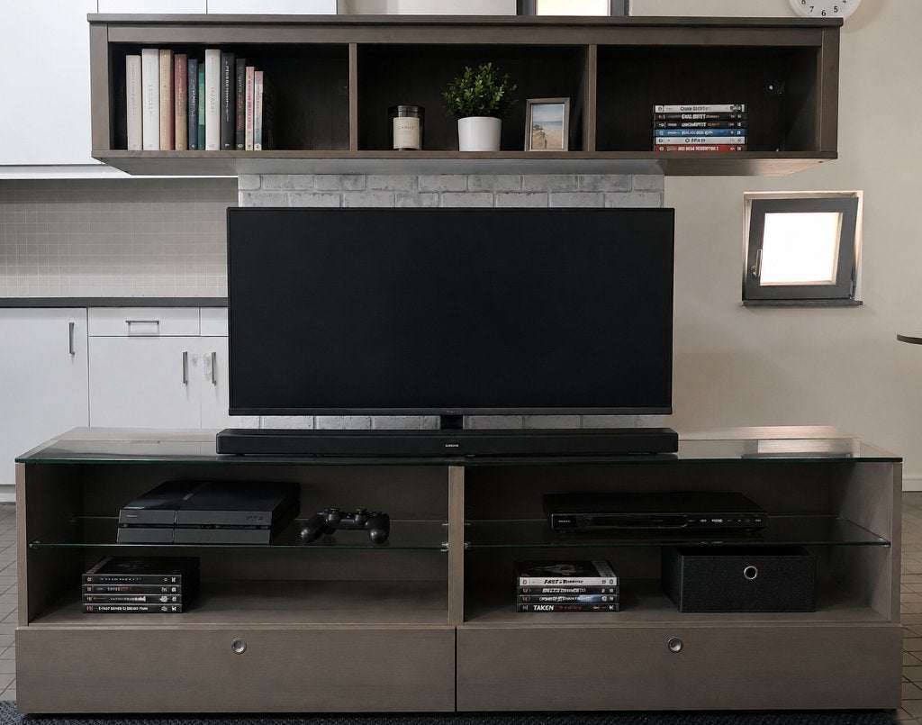 MEUBLE TV IKEA + MEUBLE MURAL OFFERT  – 50 €, 25 à 50 cm, Moins de 100 cm, Enlèvement, Utilisé