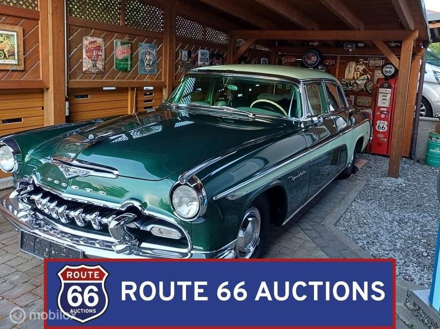 DeSoto Fireflite | 1955 | Route 66 Auctions, Auto's, Overige merken, Zwart, Bedrijf, Handgeschakeld
