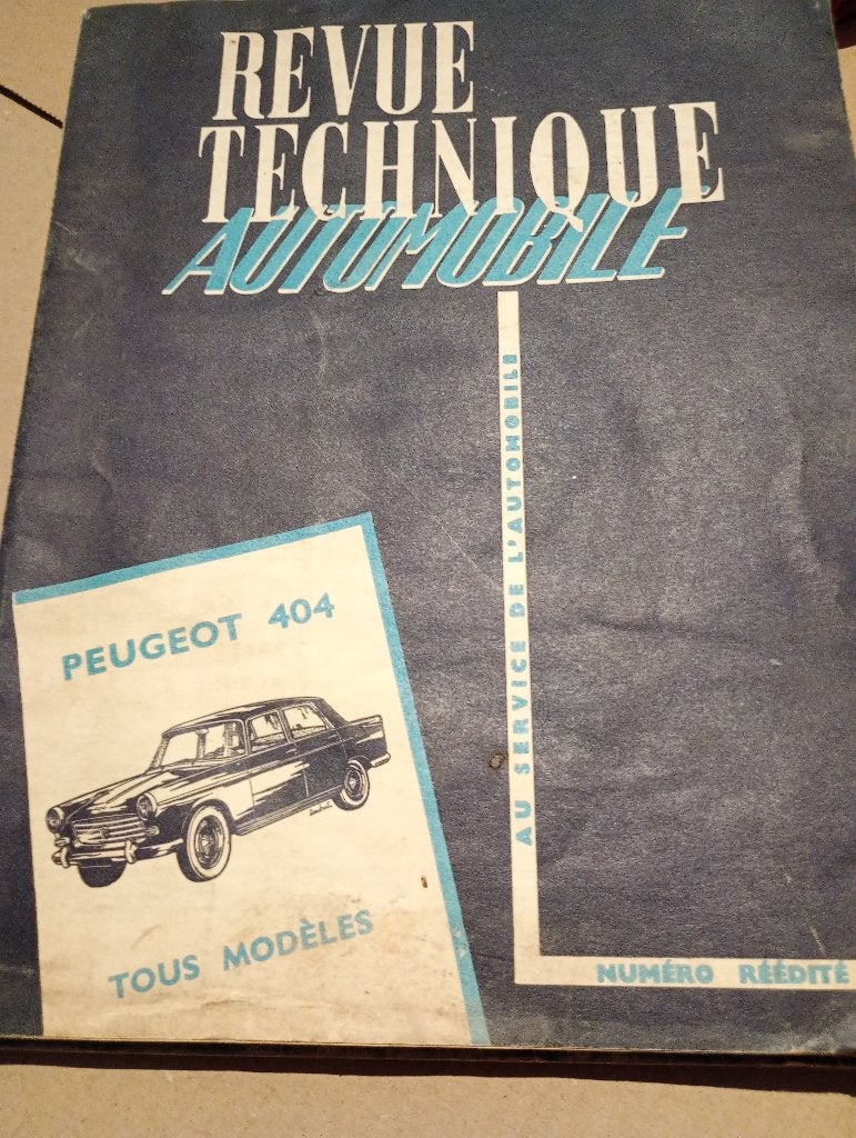 revue technique peugeot 404 essence 1960-1963, Enlèvement ou Envoi