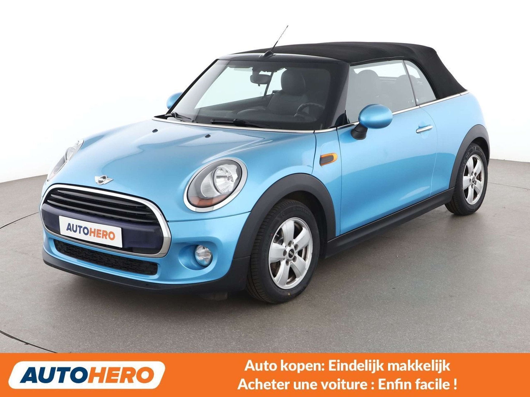 MINI Cooper Cabrio Cooper (bj 2016), Auto's, 4 zetels, Gebruikt, Zwart, Cabriolet