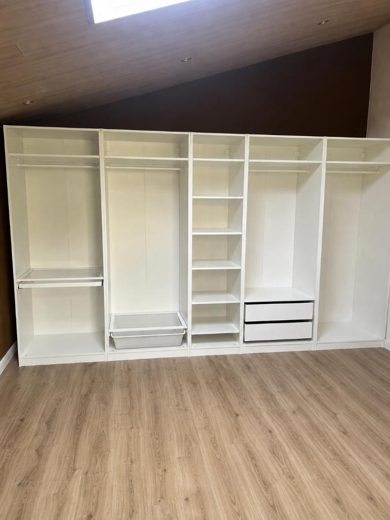Armoire PAX blanche, 200 cm ou plus, Comme neuf, Enlèvement, 200 cm ou plus