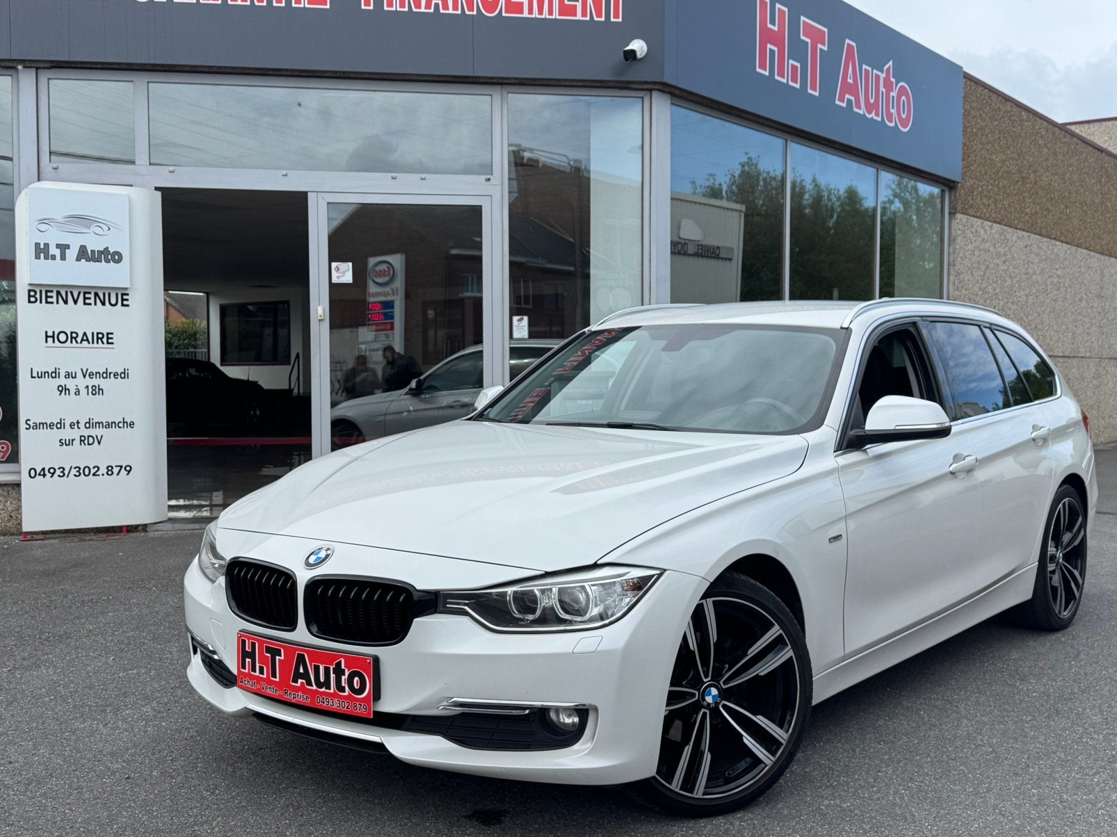 BMW 316 D Touring/Etat Neuf/Airco/Gps/Boite Auto, Autos, Cuir, Achat, Entreprise, Entretenue par le concessionnaire