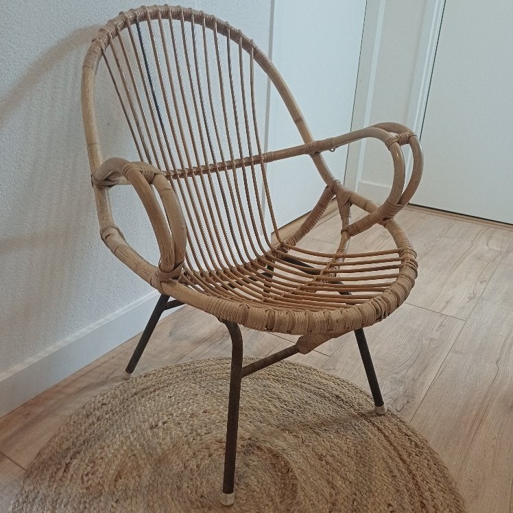 Vintage loungestoel van Rohé Noordwolde, Huis en Inrichting, Stoelen, Kunststof, Ophalen