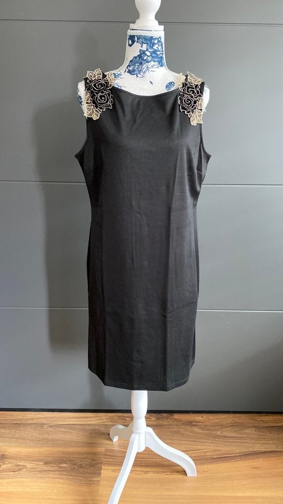 zwarte jurk maat 42, Kleding | Dames, Ophalen of Verzenden, Maat 42/44 (L)