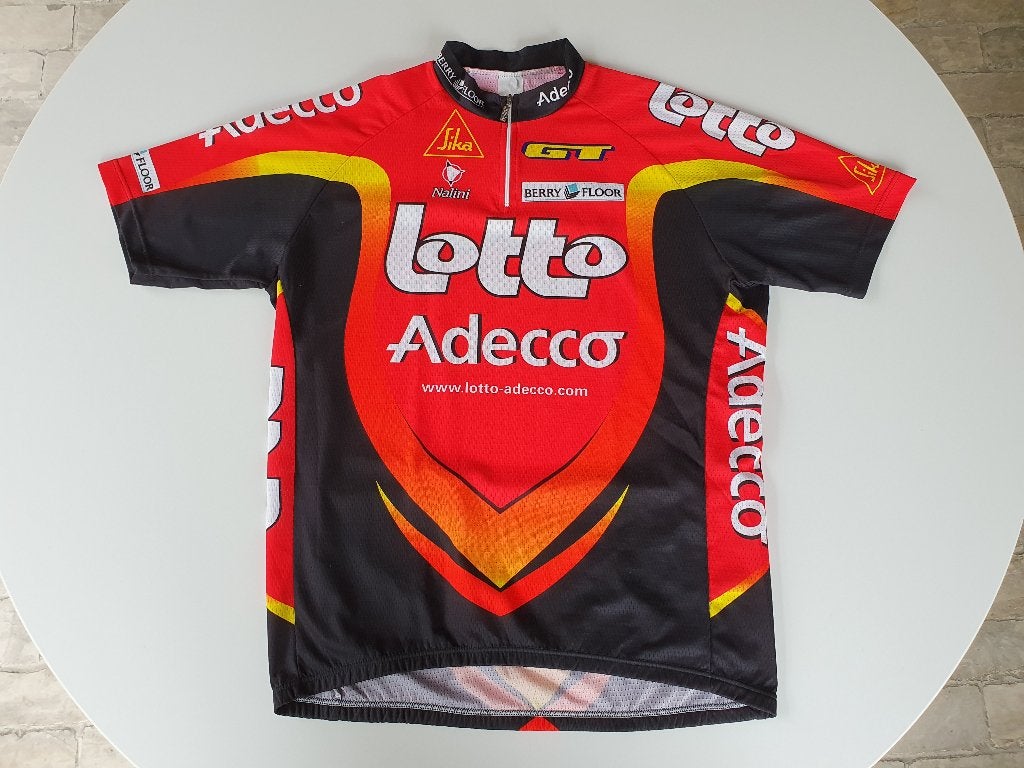 Wielershirt Lotto Adecco (Nalini), Sports & Fitness, Cyclisme, Enlèvement ou Envoi, Utilisé, Vêtements