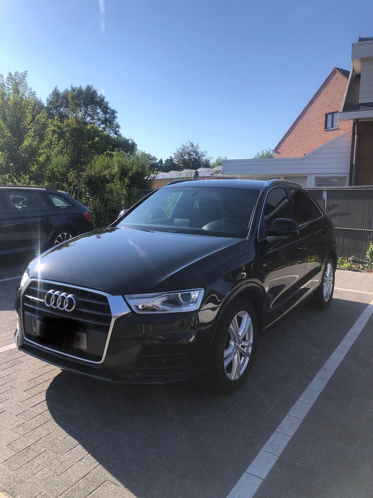 Audi Q3 S-Line, Auto's, Audi, Automaat, Parkeersensor, Leder en Stof, Zwart