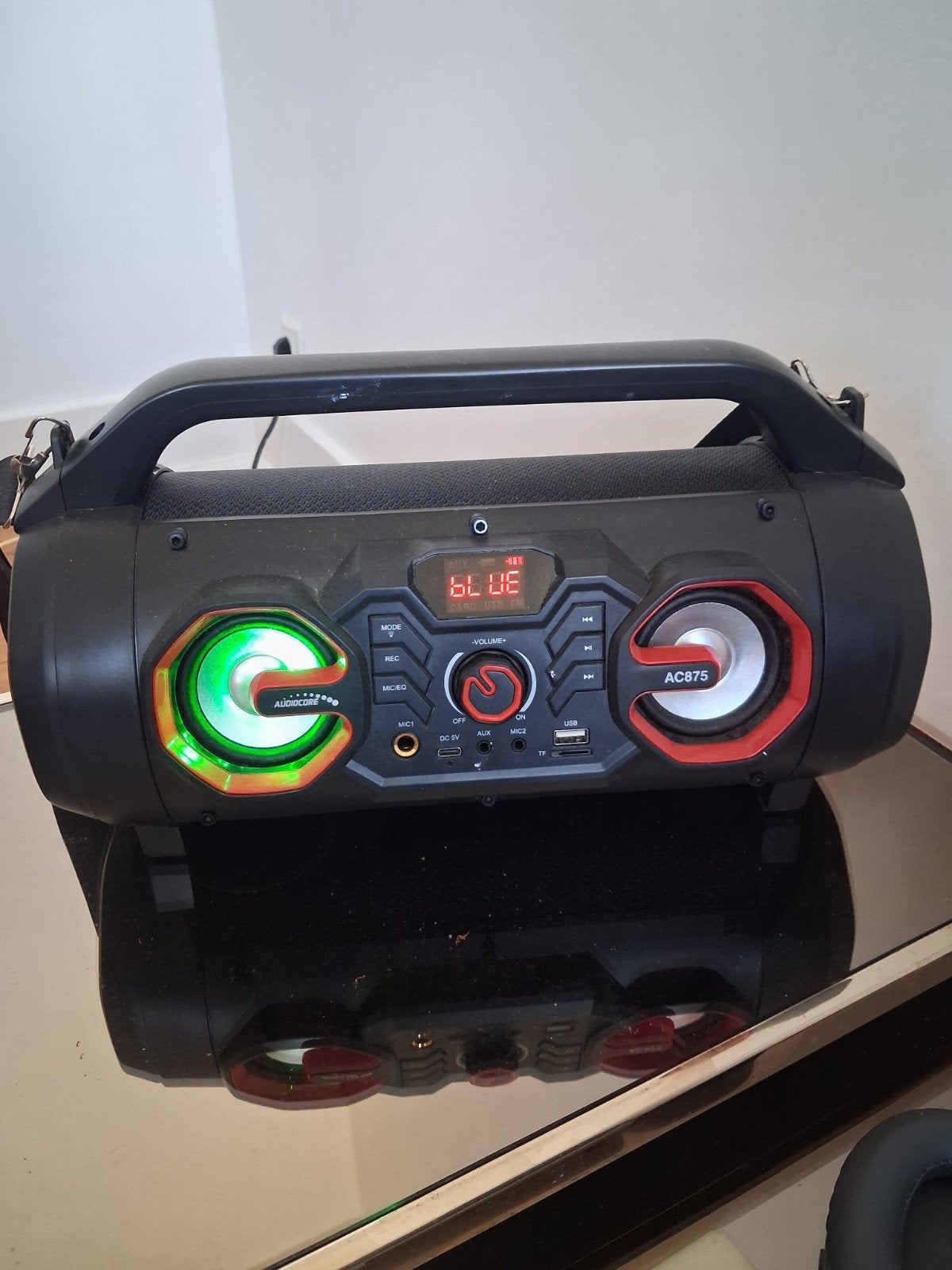 enceinte bluetooth tres peu utilisé avec lumière, Télécommande, Enlèvement