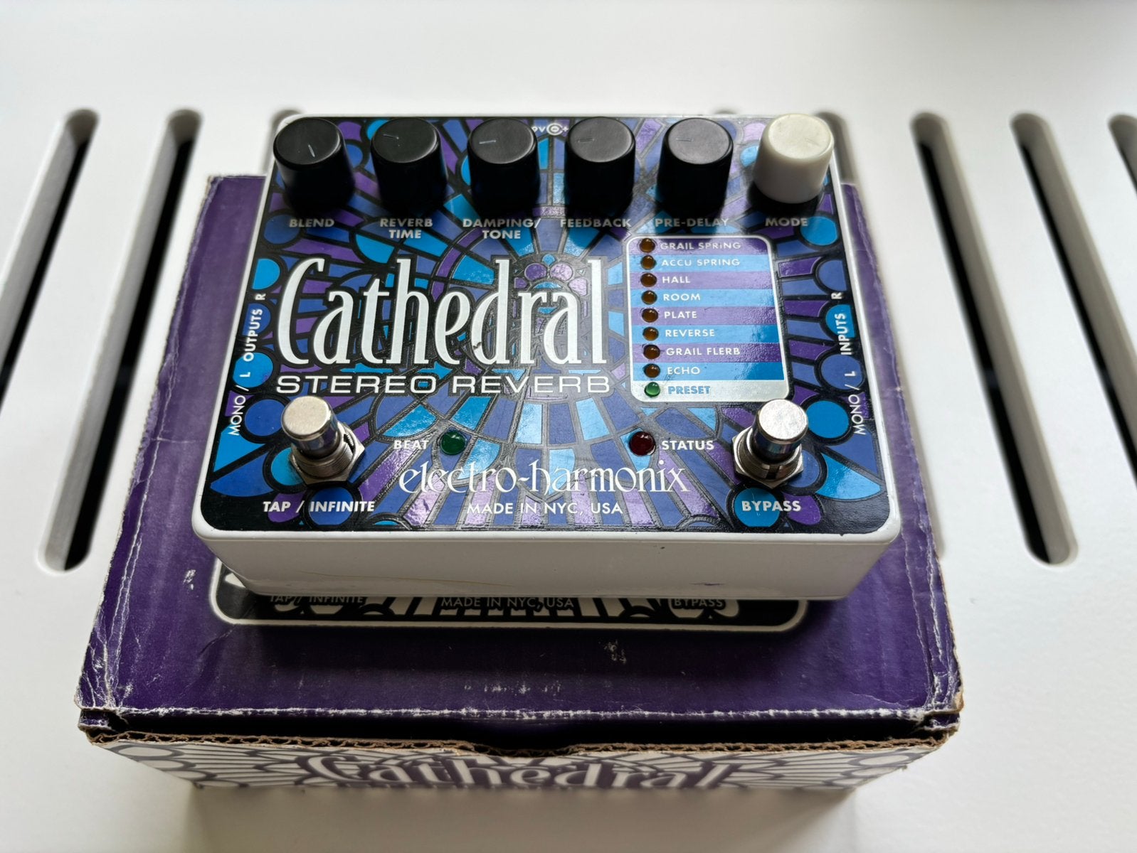 Electro-Harmonix Cathedral Stereo Reverb + doos & voeding, Musique & Instruments, Enlèvement ou Envoi, Utilisé, Reverb