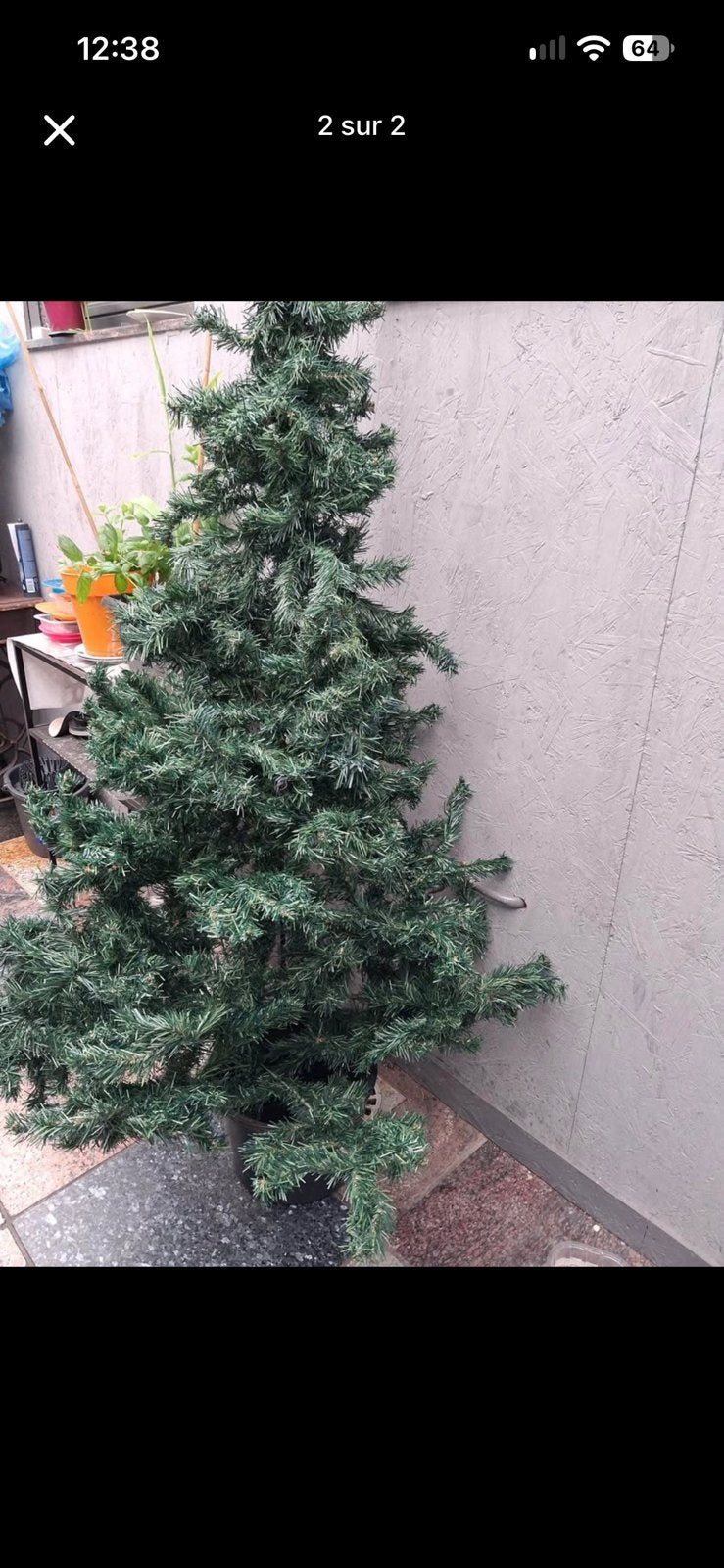 Sapin de noel a donner, Ophalen, Zo goed als nieuw