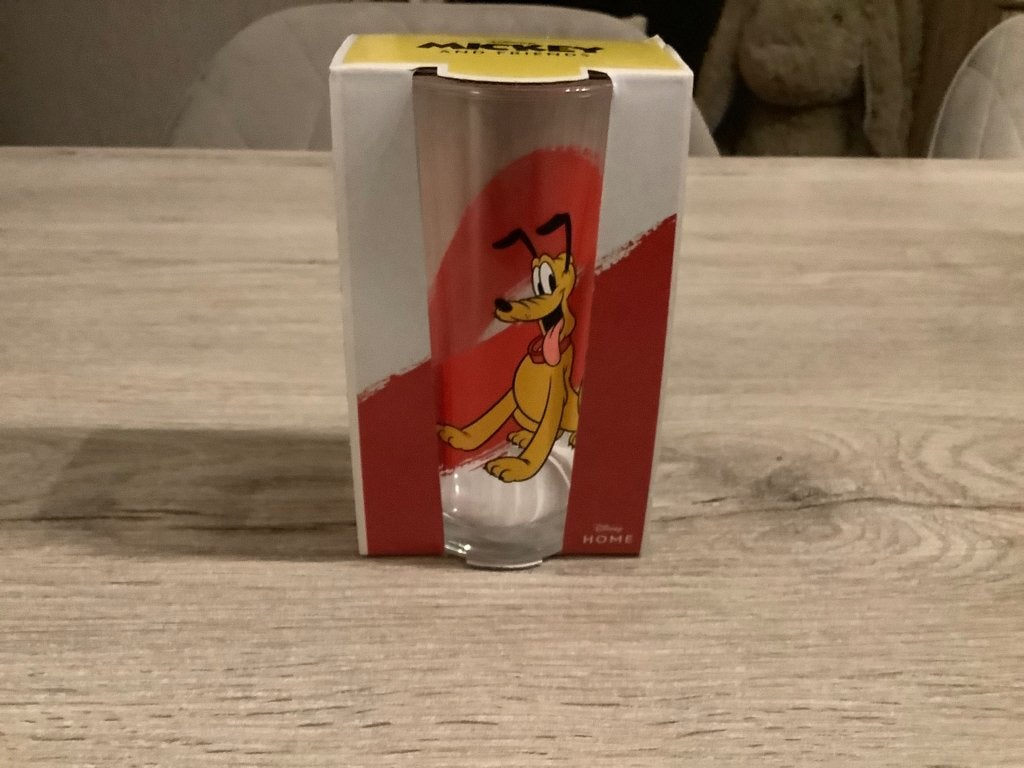 Verre à eau Disney Pluto (Nouveau) (14 cm), Enlèvement ou Envoi, Dingo ou Pluto, Neuf, Service