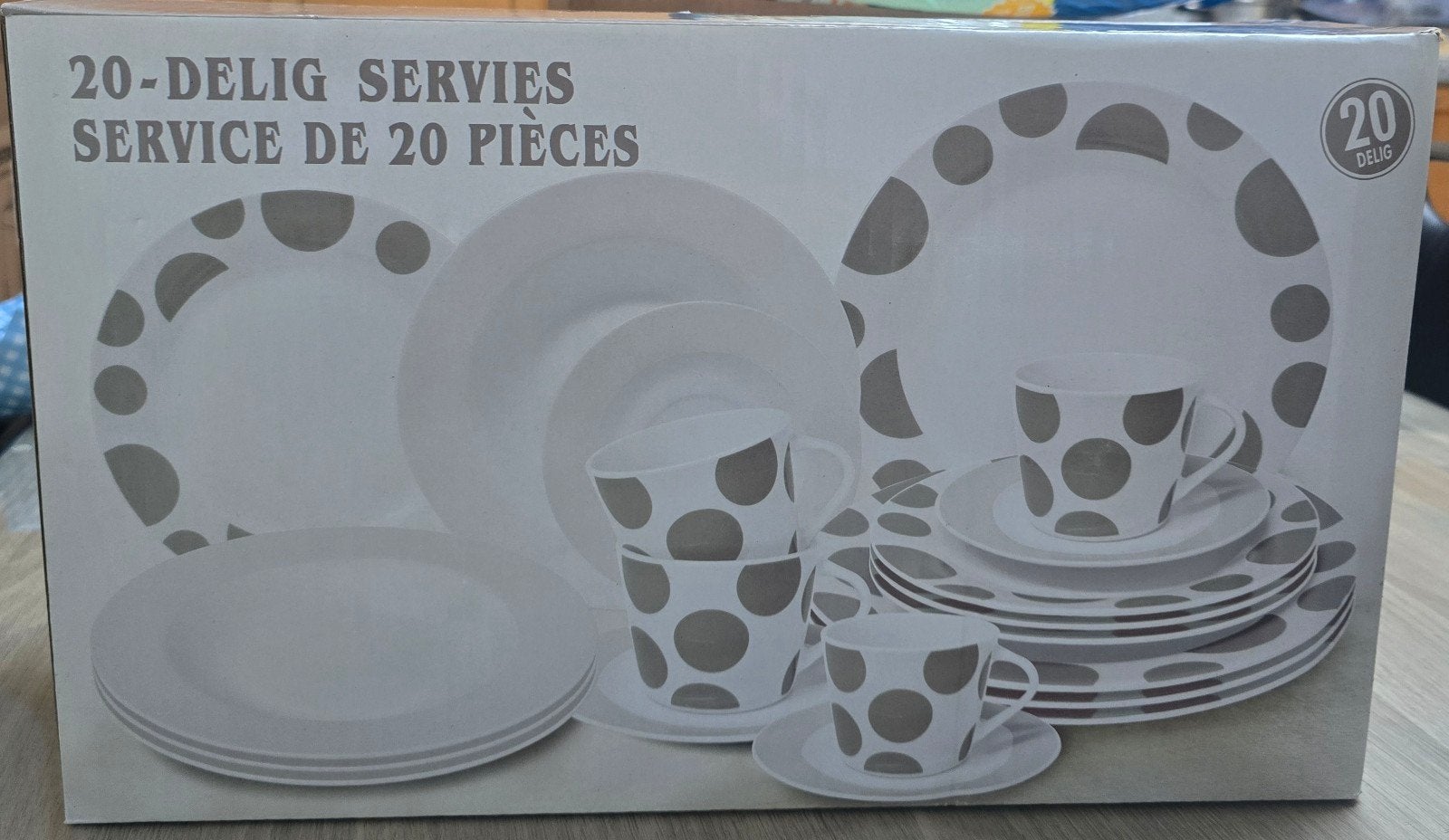 Service nieuw 20 delig, Huis en Inrichting, Keuken | Servies, Ophalen of Verzenden