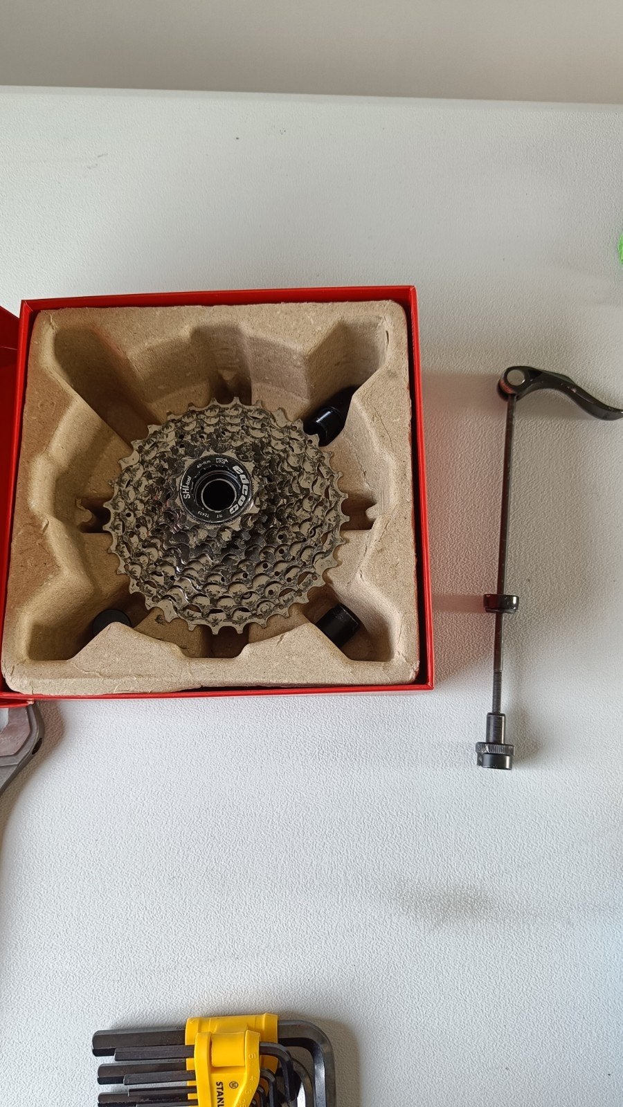 casette (11) + onderdelen voor indoor te fietsen met velgrem, Fietsen en Brommers, Ophalen