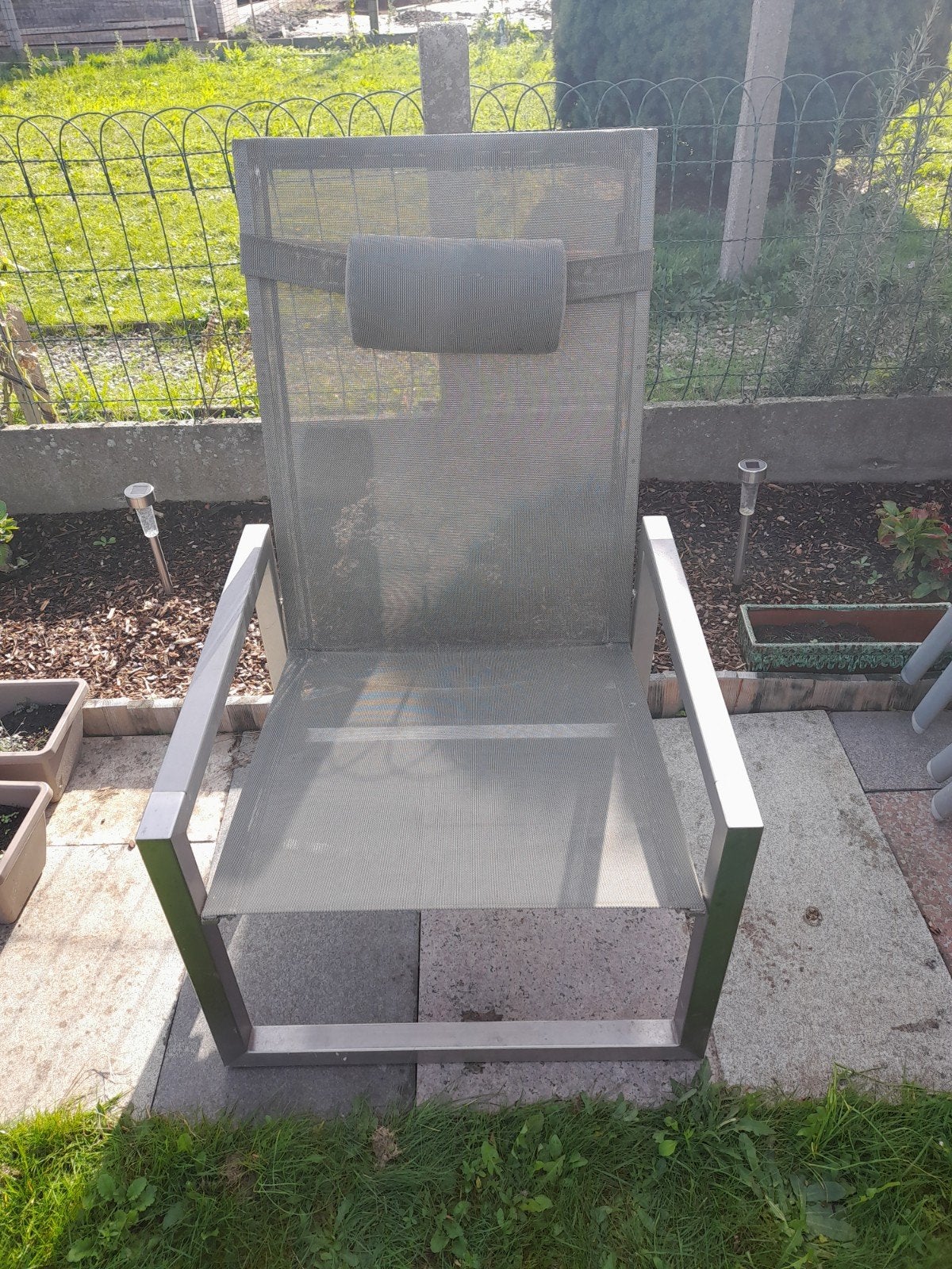 ROYAL BOTANIA RELASC STOEL met verstelbare rug RVS BATYLINE, Tuin en Terras, Ophalen, Gebruikt, Rvs, Verstelbaar