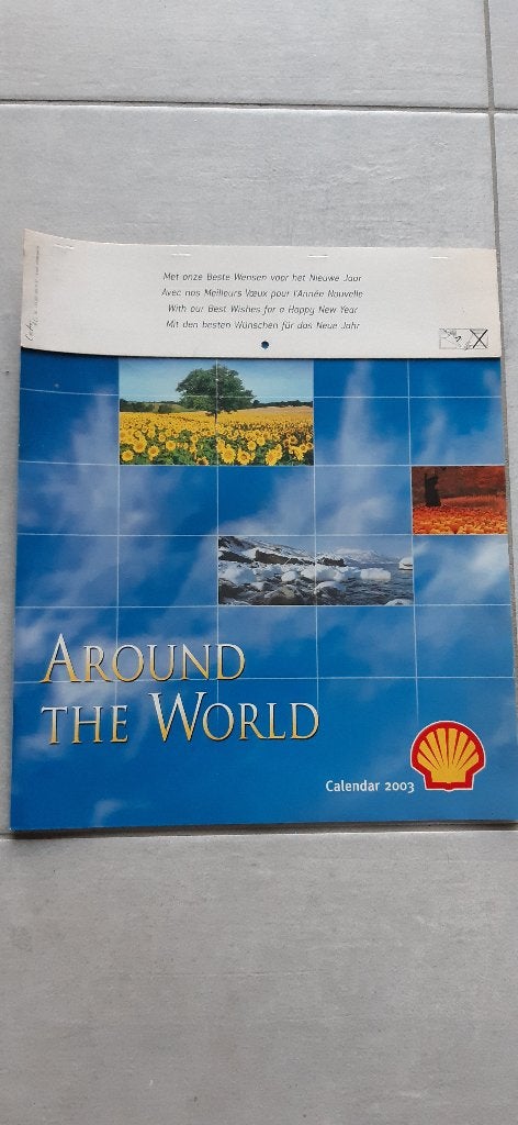 calendrier Shell Gas North Gas 2003 - Le tour du monde 35cm, Enlèvement ou Envoi