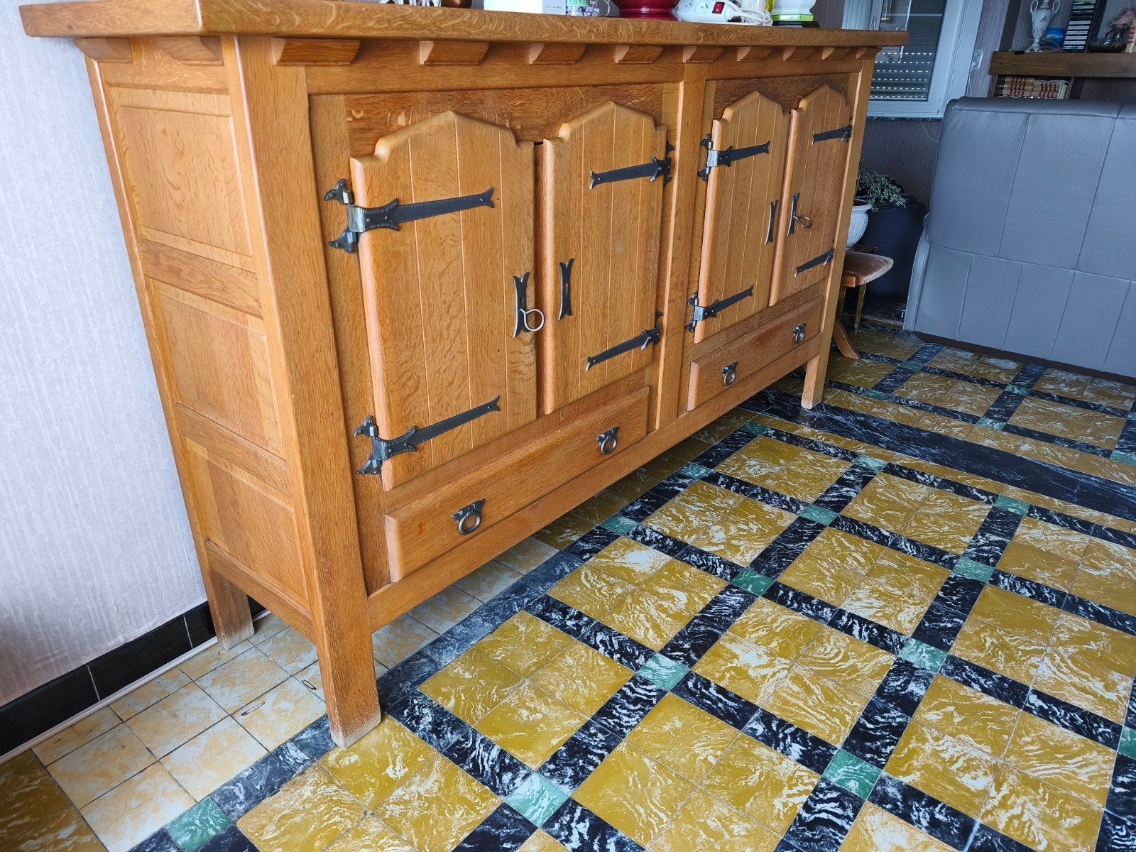 eiken eetkamer, Ophalen