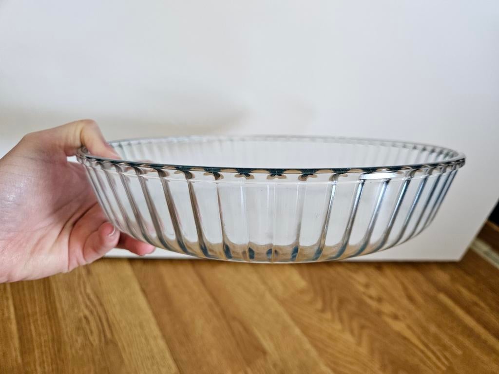Glazen taartschaal, Huis en Inrichting, Ophalen, Overige merken, Glas, Overige typen