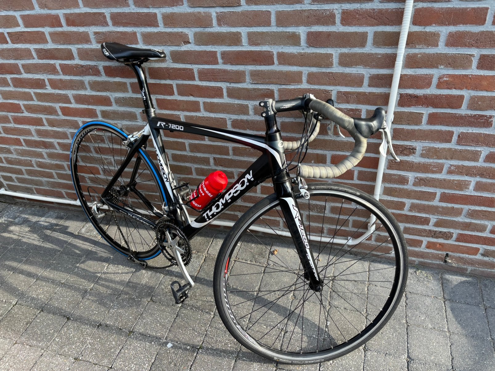 Koersfiets - let op derailleur kapot, Fietsen en Brommers, Ophalen, Gebruikt, Velgrem, 28 inch