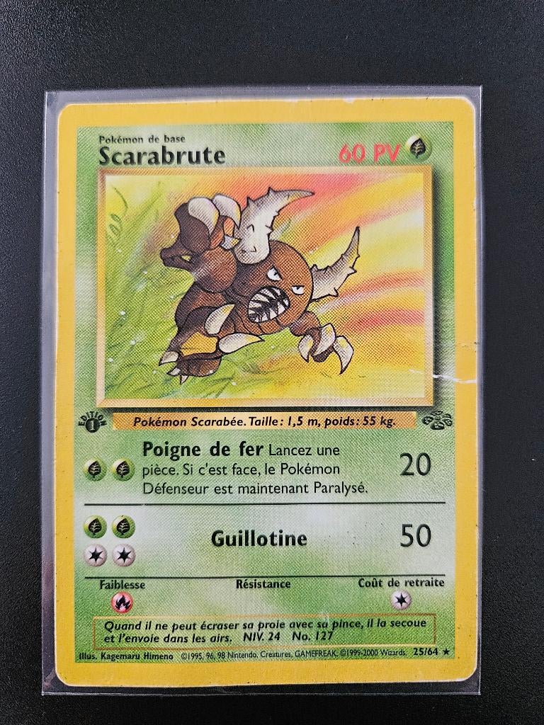 Scarabrute 25/64 1e Edition - Ancienne carte Pokémon, Hobby & Loisirs créatifs, Jeux de cartes à collectionner | Pokémon, Envoi
