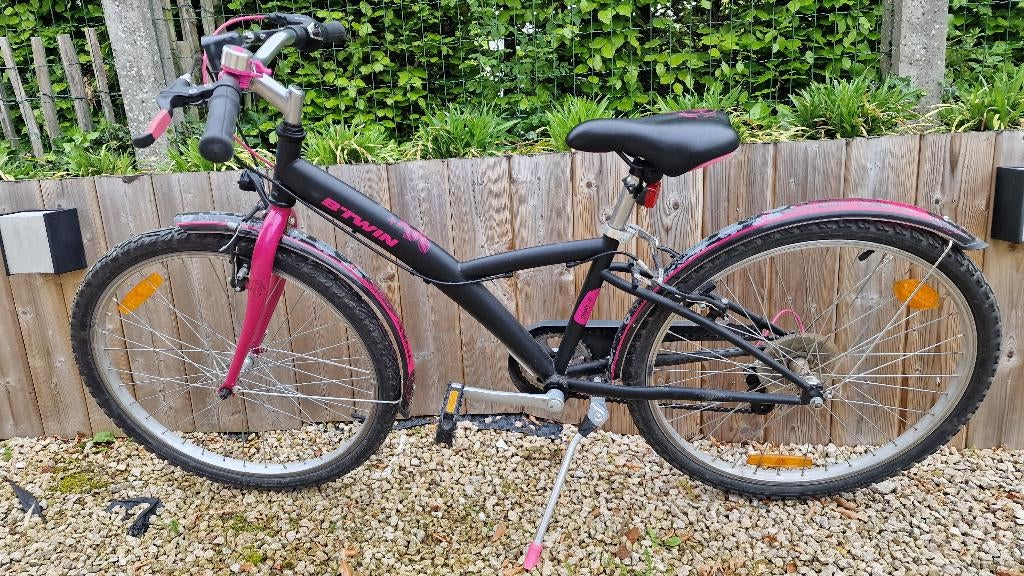 Meisjes fiets btwin - van 6 tot 9 jaar - 22 inch, Ophalen, 22 inch, Gebruikt, B-Twin