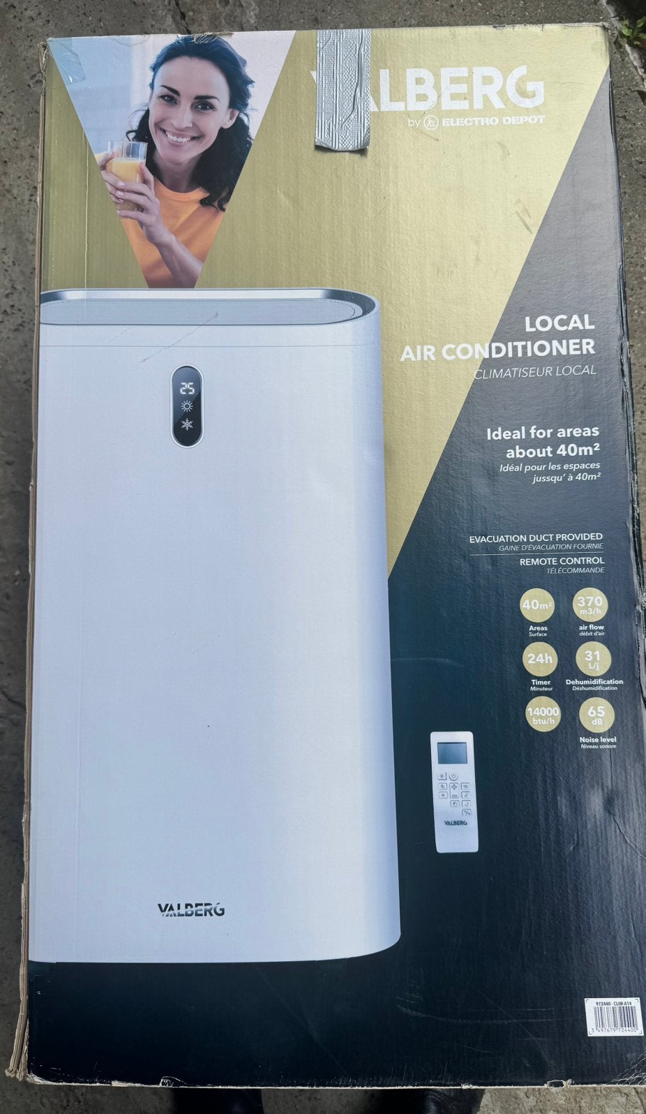 Mobiele airco, Ophalen, Zo goed als nieuw