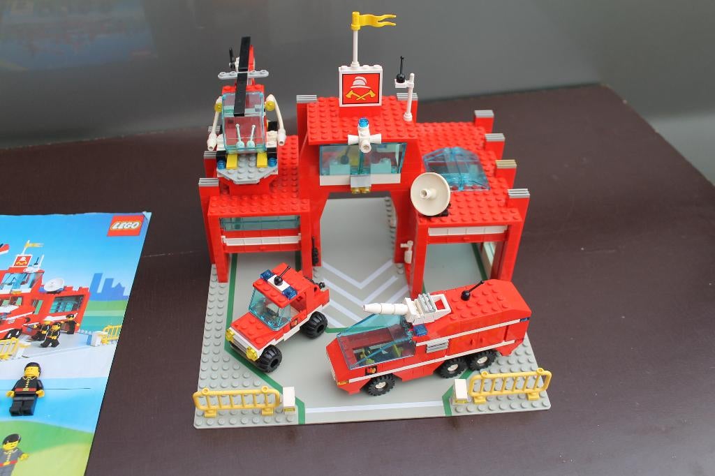 Lego 6389 Fire Control Center, Classic Town brandweerkazerne, Gebruikt, Lego, Ophalen of Verzenden, Compleet