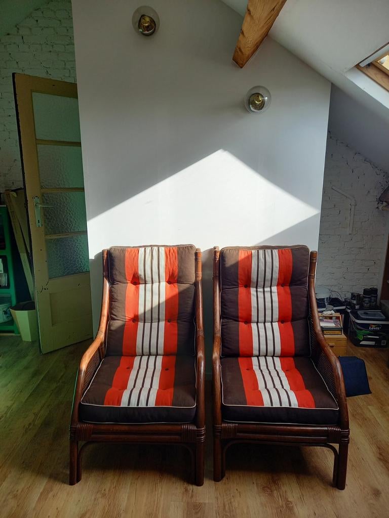 2 fauteuils vintage, Maison & Meubles, Enlèvement, Une personne, 70 cm ou moins