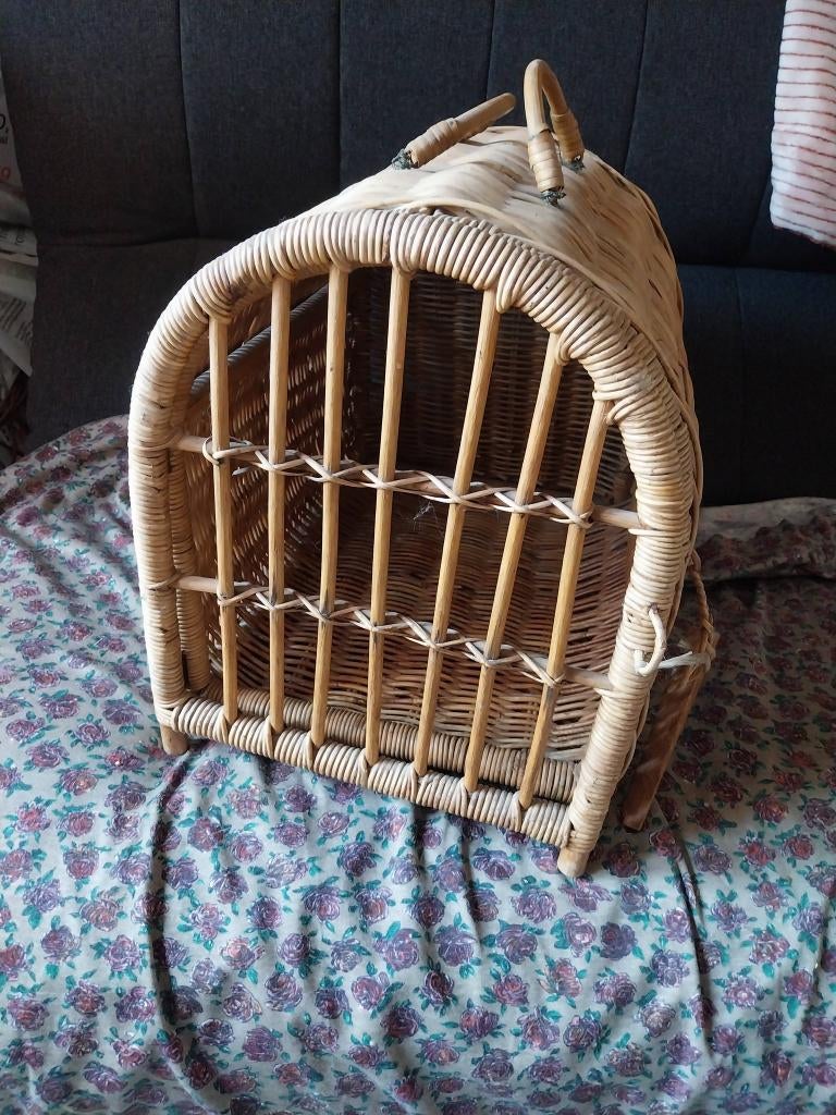 maisonnette chat panier osier, Enlèvement, Comme neuf, Autre