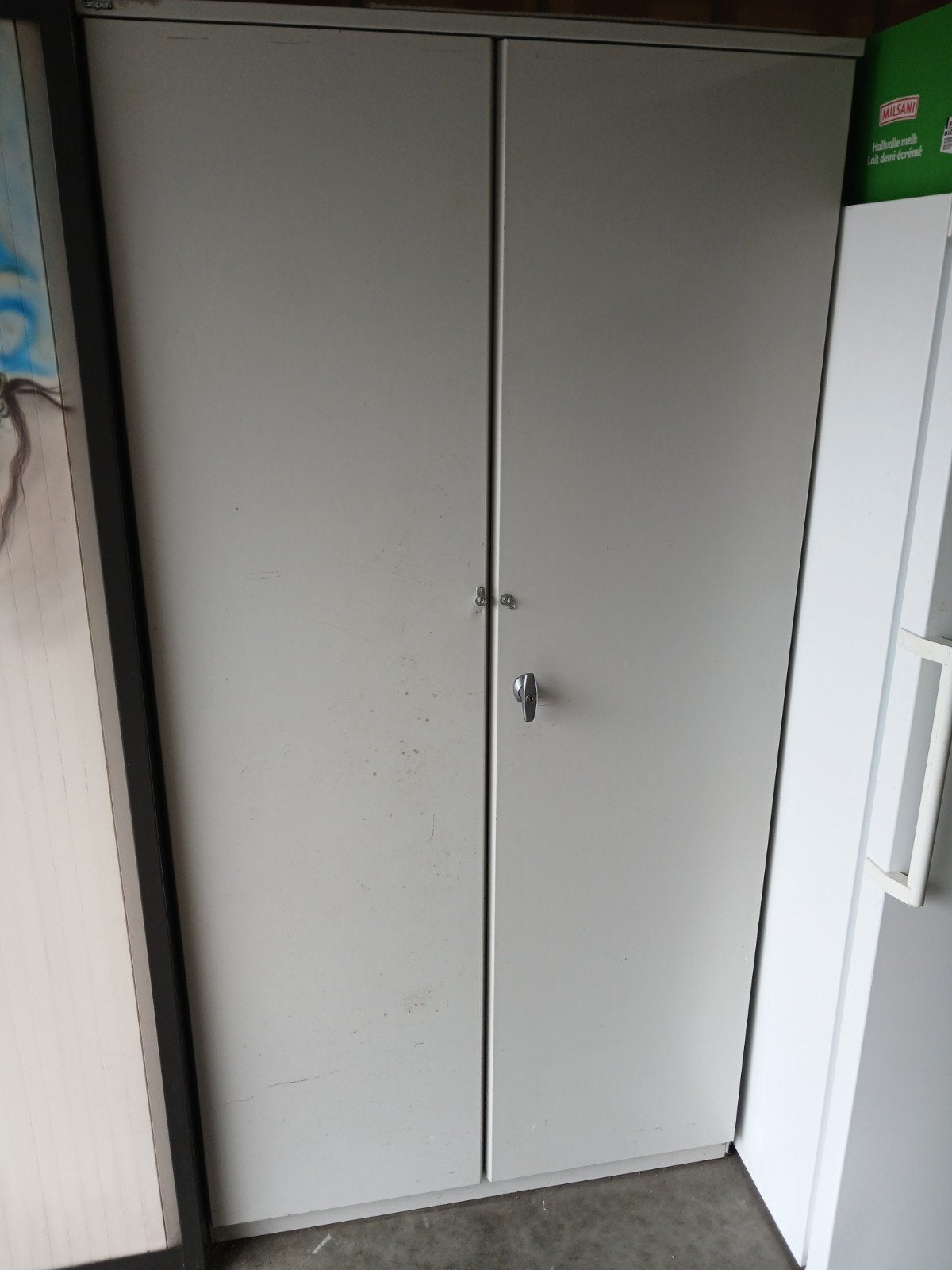 stalen archiefkast / garagekast (met legplanken), Enlèvement