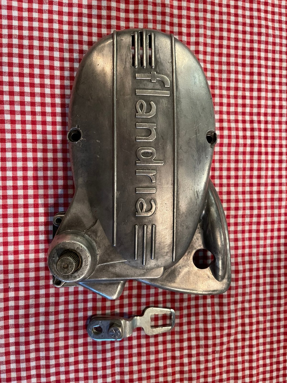 Flandria voetschakelplaat, Vélos & Vélomoteurs, Pièces de cyclomoteur | Oldtimers & Ancêtres, Enlèvement, Comme neuf