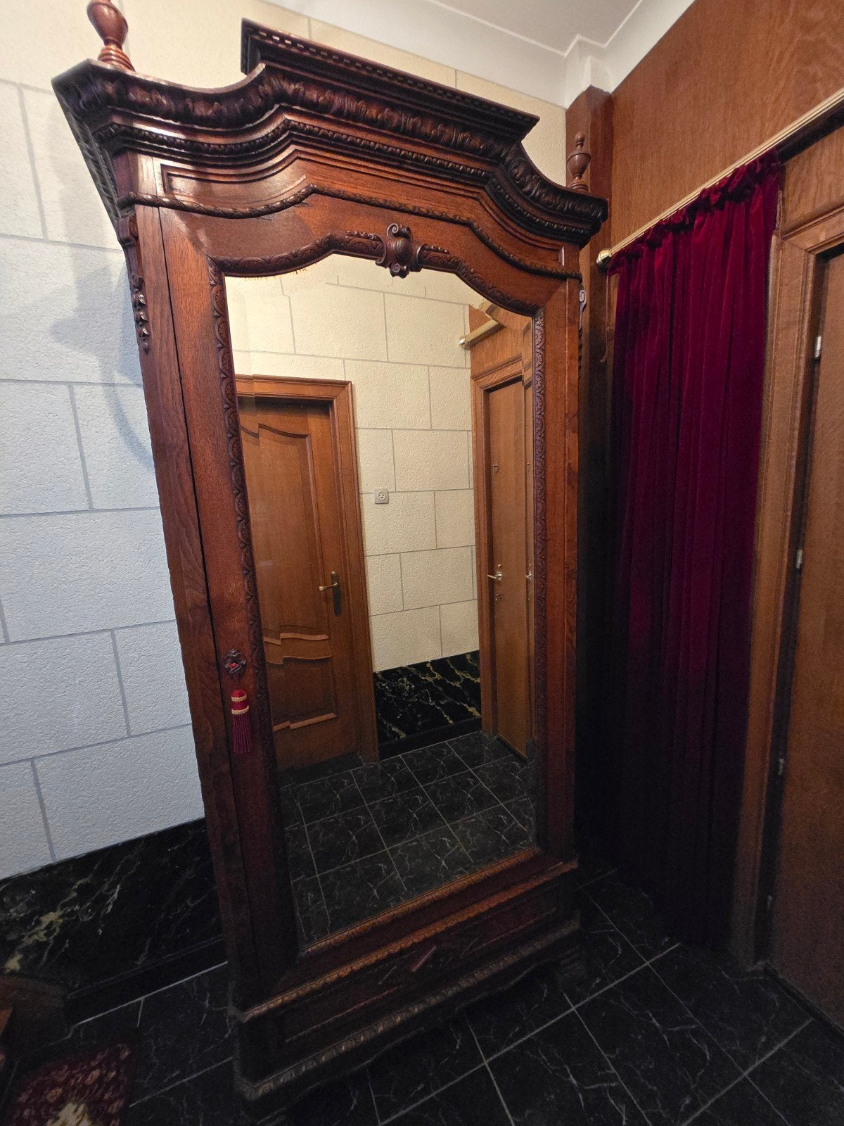 Hall/armoire en chêne massif, Enlèvement