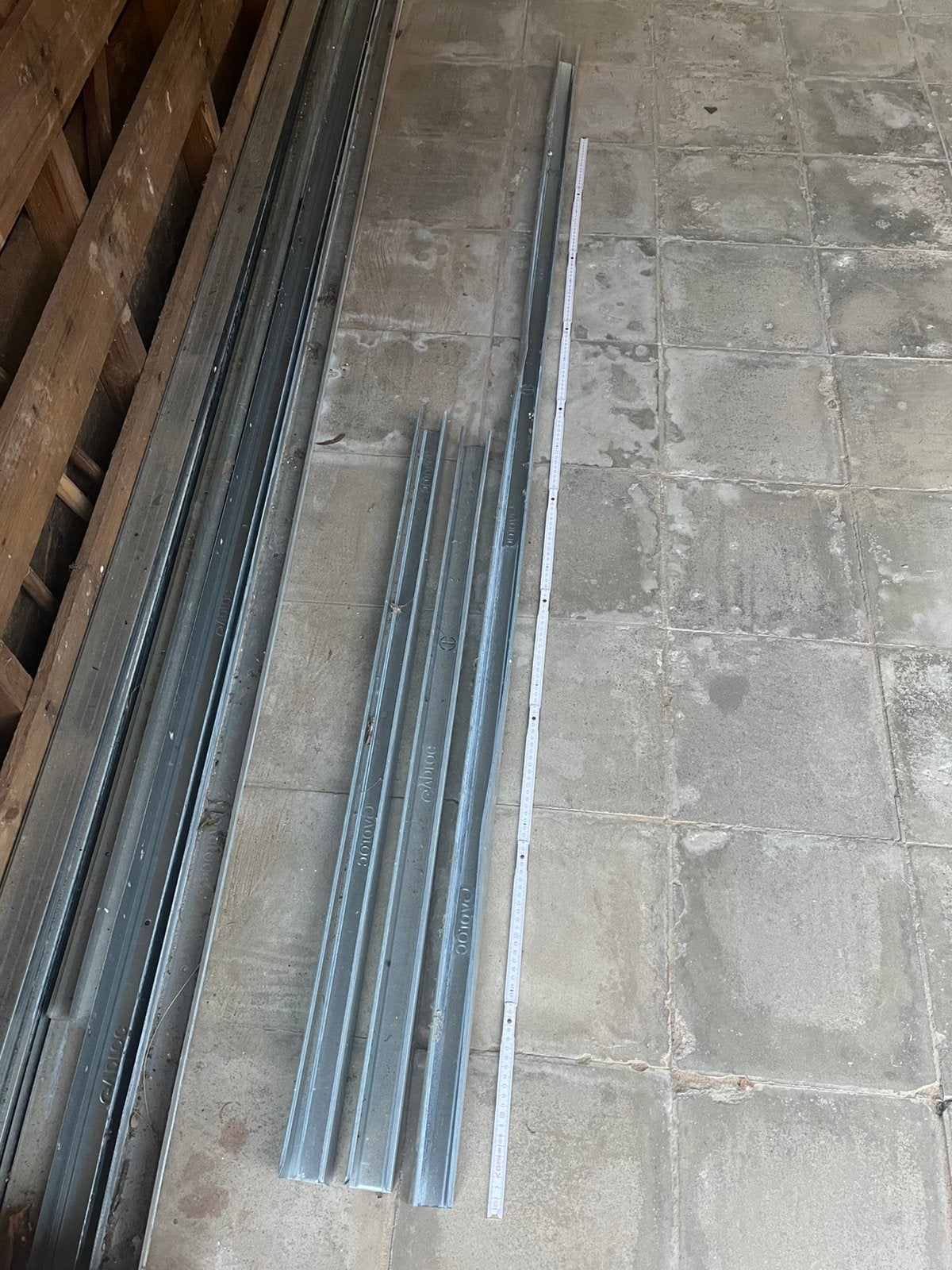 Gyproc aluminium profielen, Bricolage & Construction, Métaux, Enlèvement, Comme neuf, Aluminium