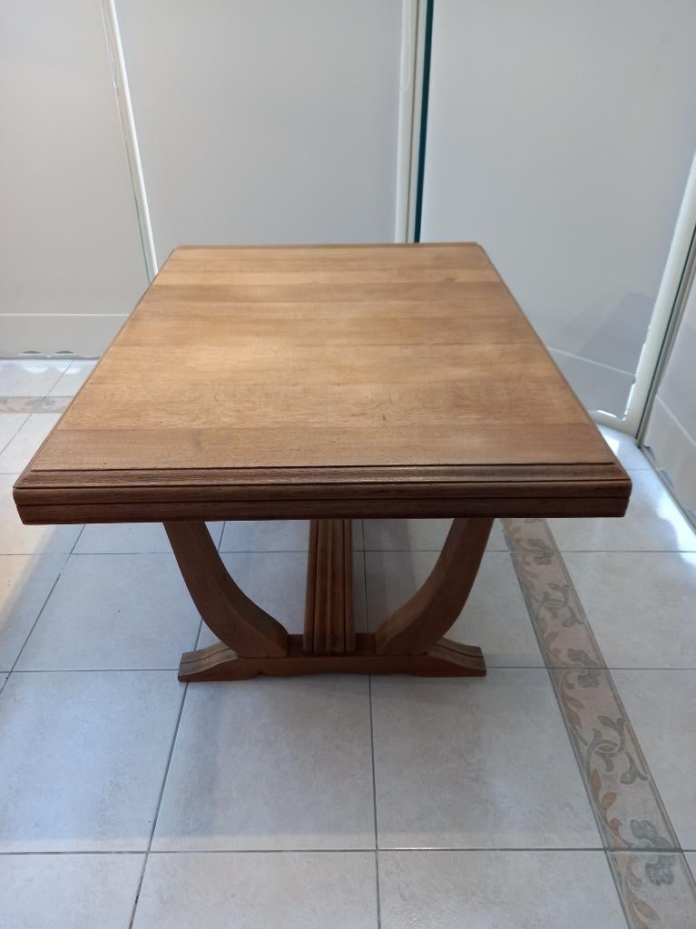 Belle table en chêne Français., 100 à 150 cm, Cinq personnes ou plus, Vintage, Comme neuf