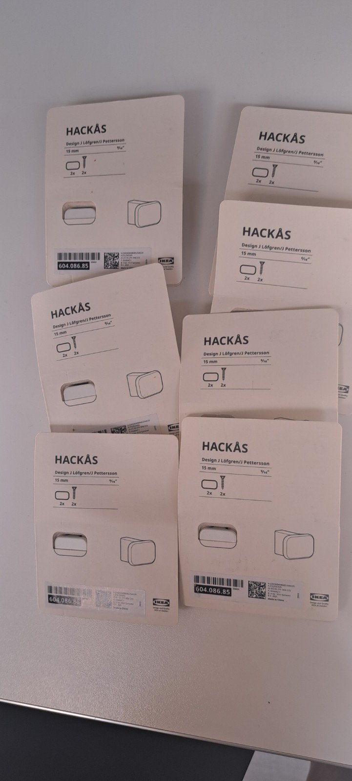 Hackas kastgrepen Ikea 15mm, Ophalen of Verzenden
