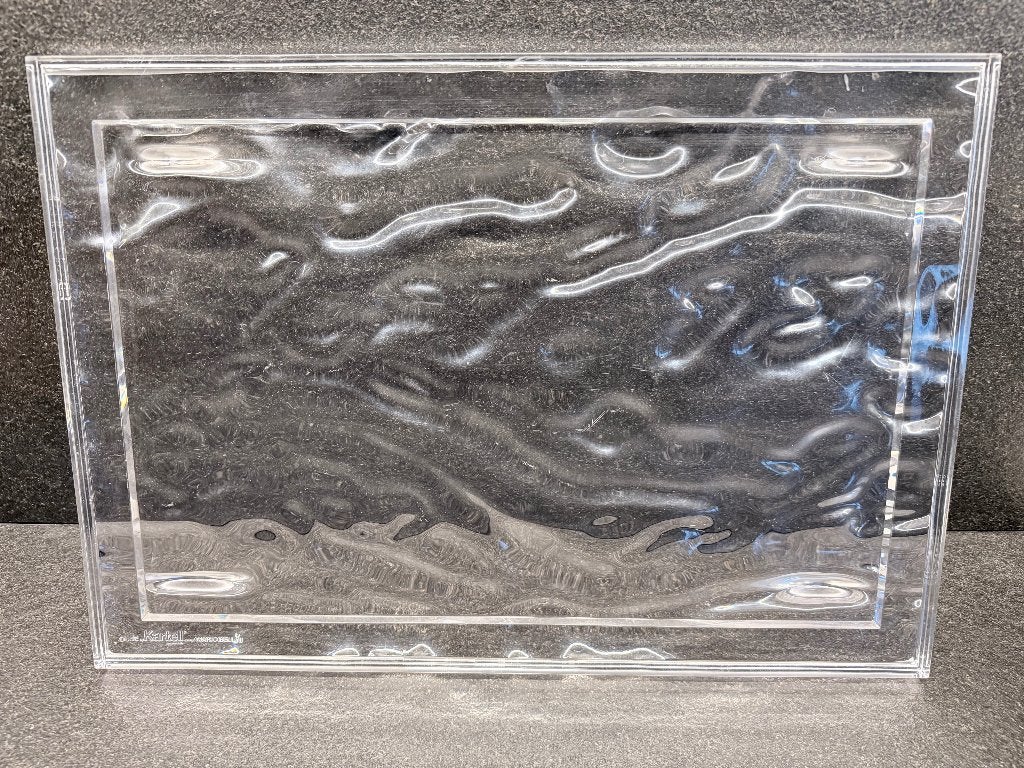 Kartell Dune Design dienblad XL Mario Bellini  – transparant, Kunststof, Ophalen of Verzenden, Zo goed als nieuw, Dienblad