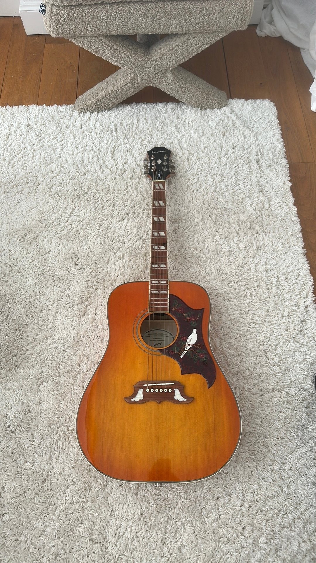 Epiphone Dove pro gitaar, Ophalen, Nieuw, Klassieke of Spaanse gitaar, Met koffer