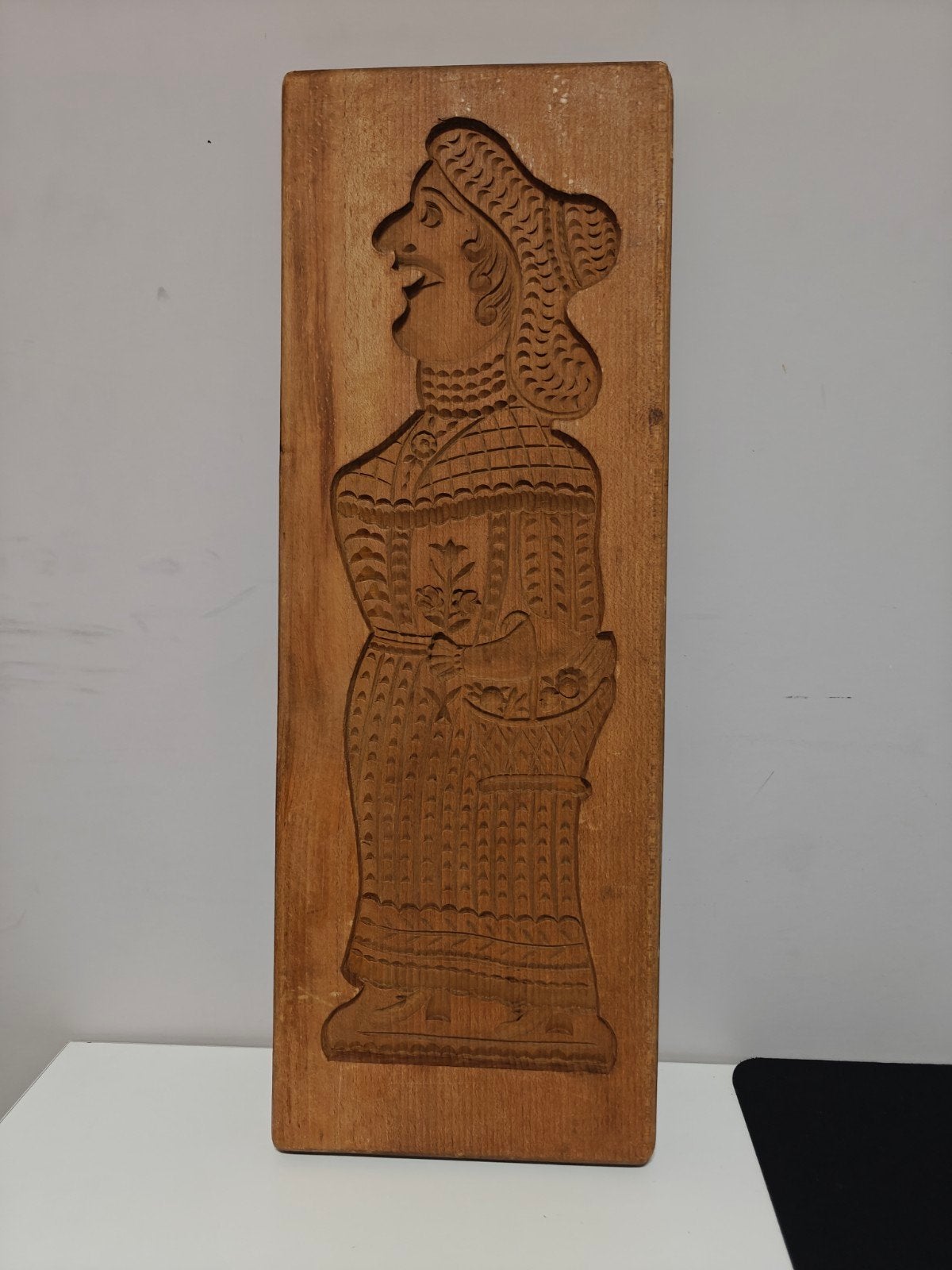 Large Antieke / Vintage Dubbelzijdige Speculaasplank, Antiek en Kunst, Ophalen of Verzenden