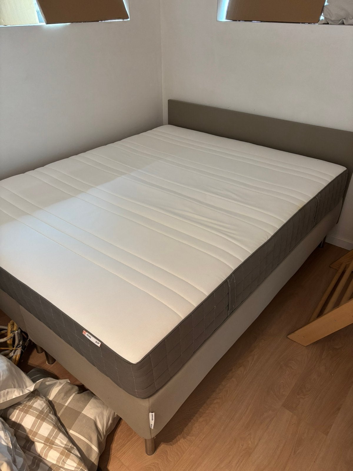 Boxspring 160x200, Ophalen, Tweepersoons, Zo goed als nieuw, 200 cm