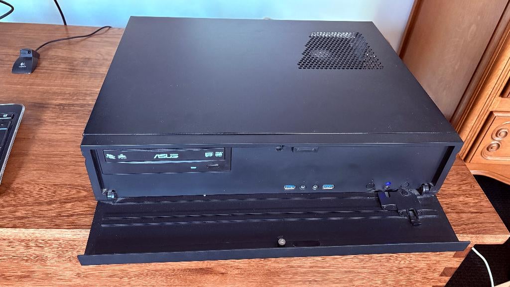 SilverStone slimline desktop PC — i5-4670, 8GB, Win 10, Ophalen, Gebruikt, 8 GB, Gaming