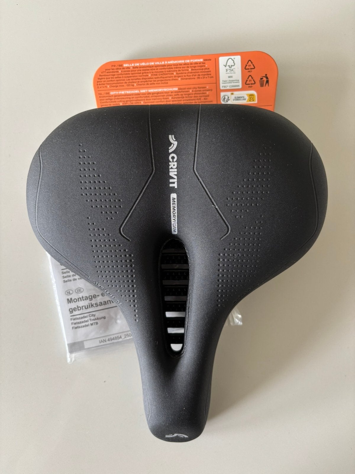 Selle de vélo Crivit, Enlèvement ou Envoi, Neuf