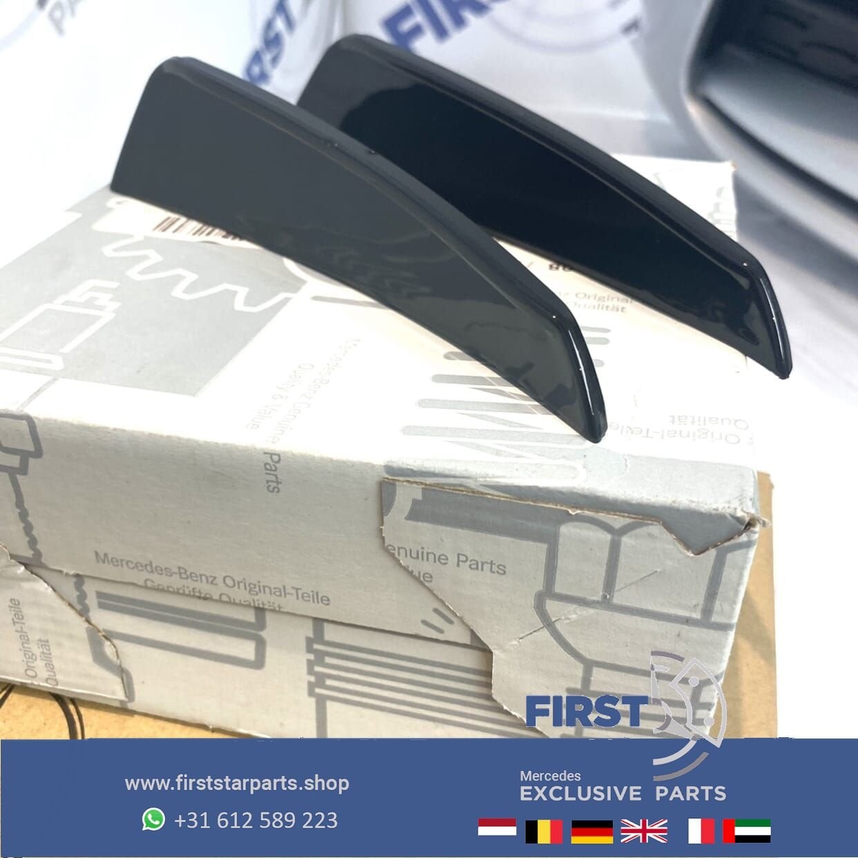 AMG AERODYNAMICA SPOILER SET VOORBUMPER L/R Mercedes A45 CLA, Auto-onderdelen, Gebruikt, Ophalen of Verzenden, -, -