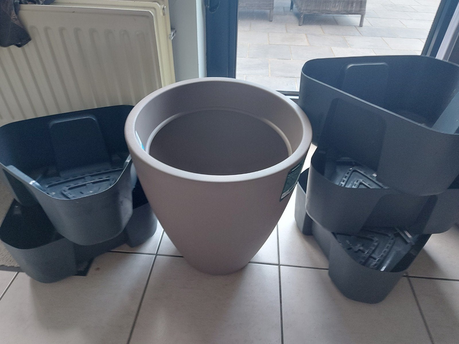 Bloempotten stapelbaar 40 liter, Tuin en Terras, Ophalen