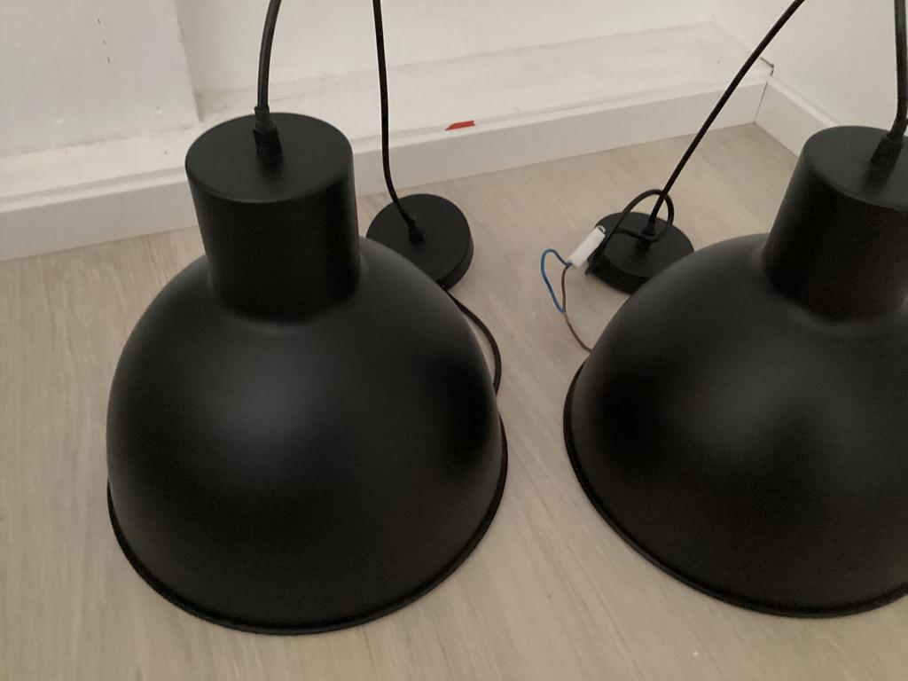 2 lampenkappen industriële look, Ophalen, Zo goed als nieuw